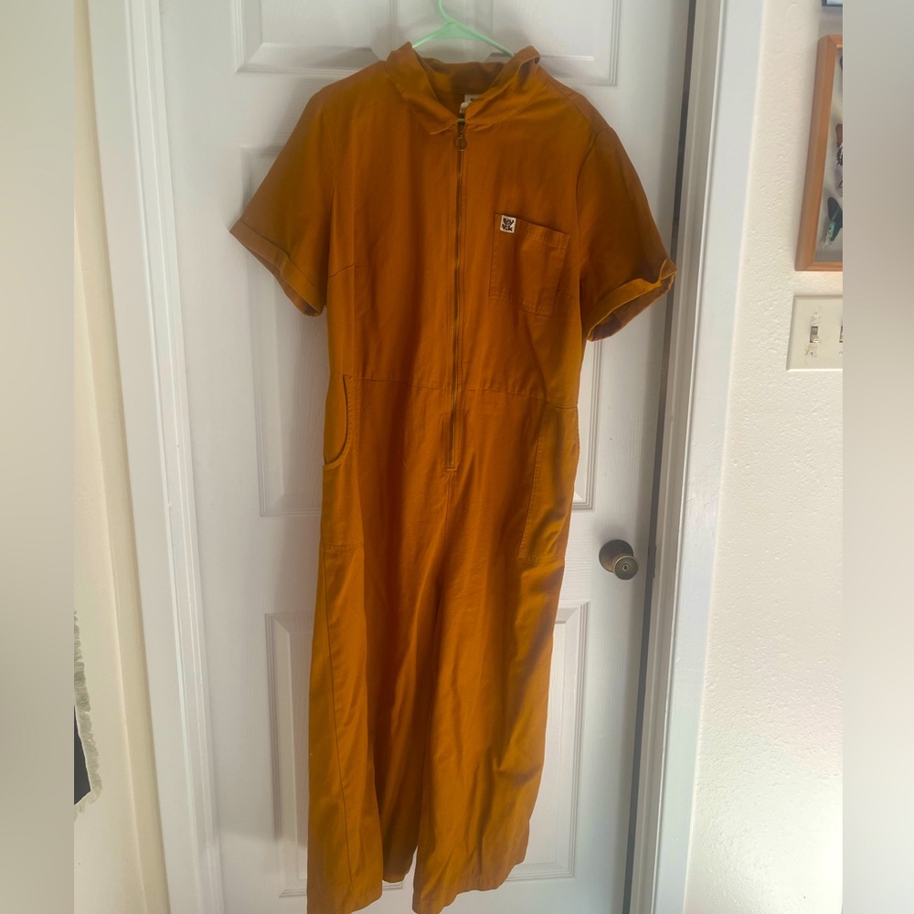 Lucy & Yak | Flared Jumpsuit in Goldenrod